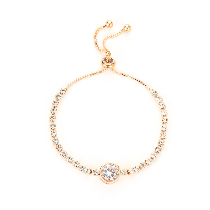Pulsera Cobre Zircon Corazon al por mayor